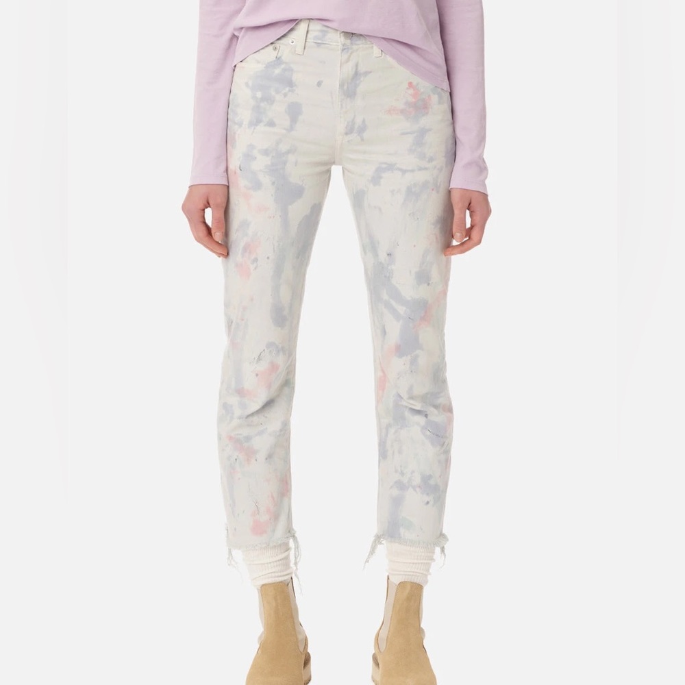 John Elliott straight leg crop jean pop up size 27 NWT